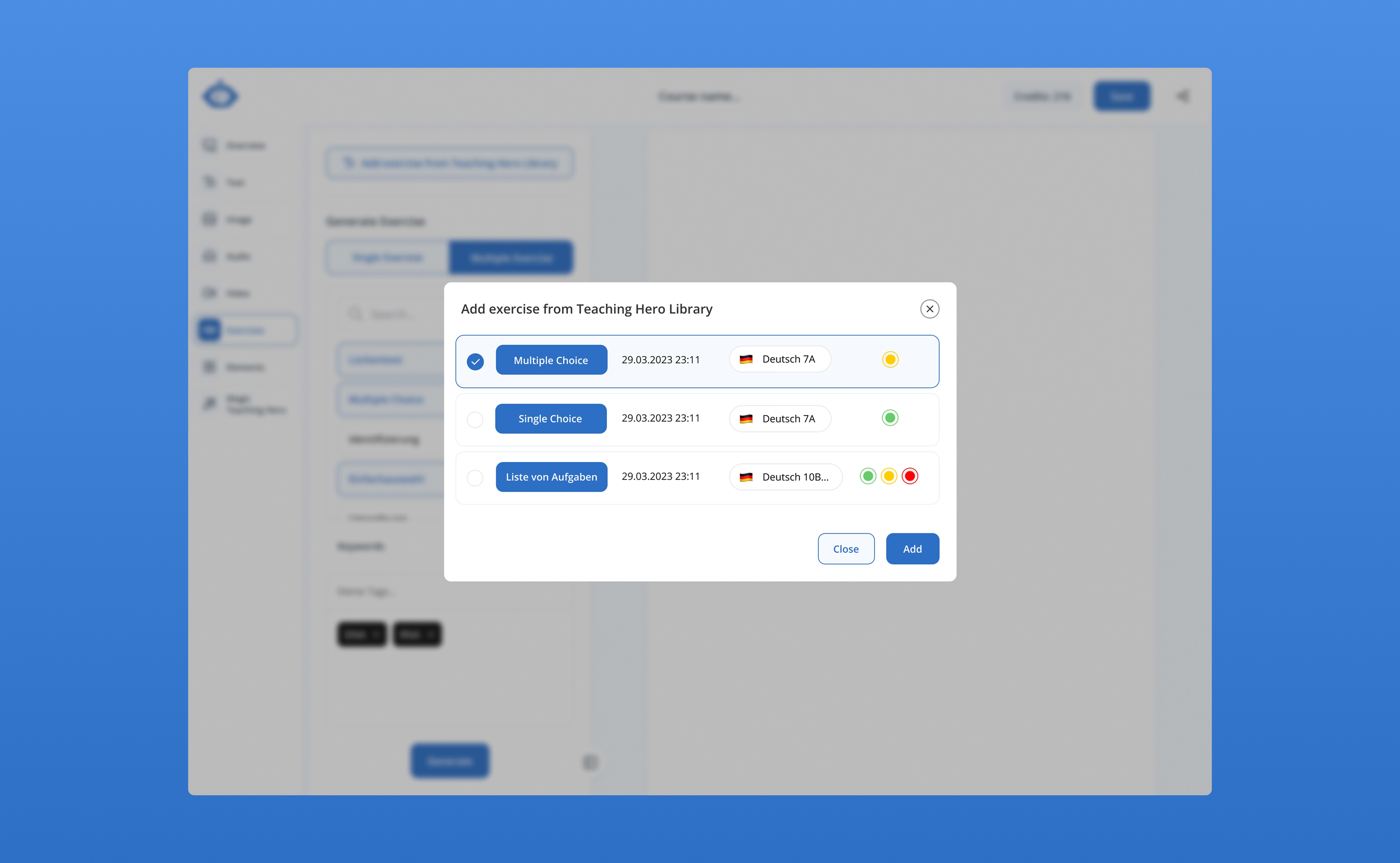 Teaching Hero — course and assistant experience